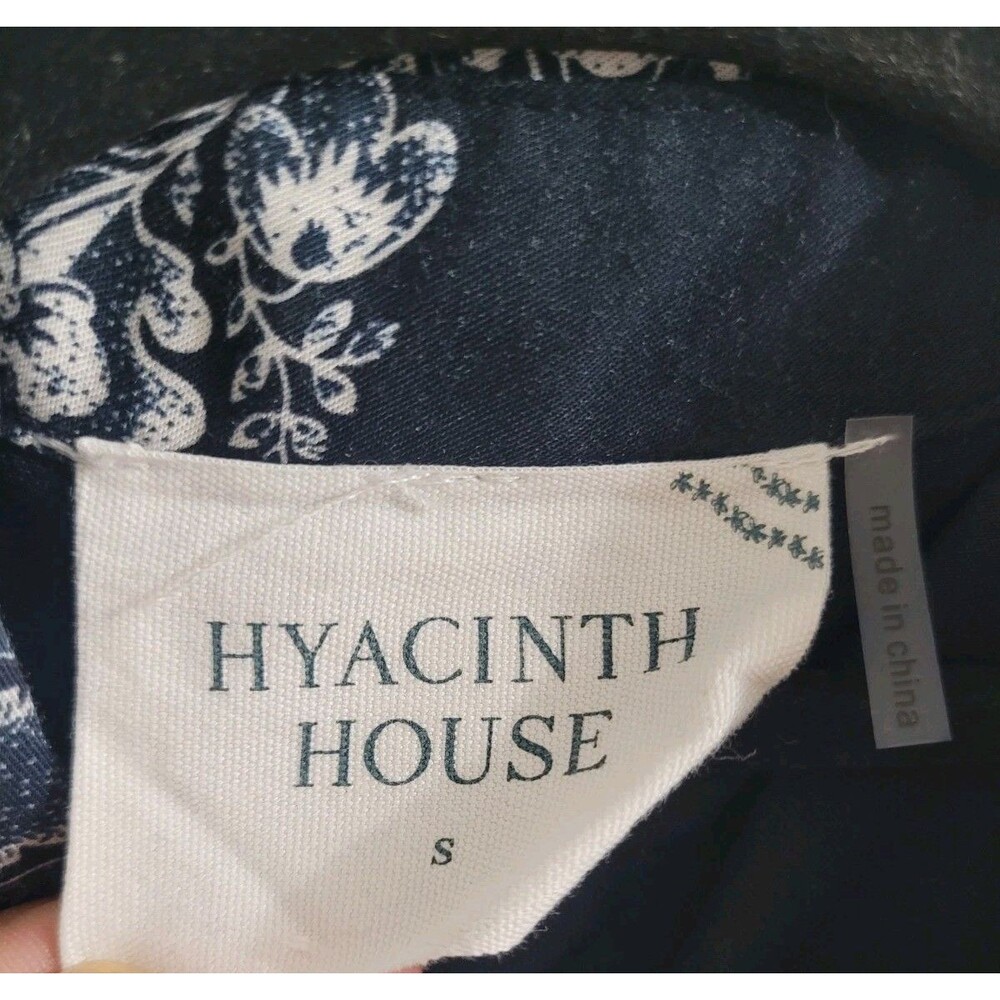 Hyacinth House Miller Maxi Dress S Navy Floral Tuckernuck Tiered Shirt Dress - Picture 2 of 9